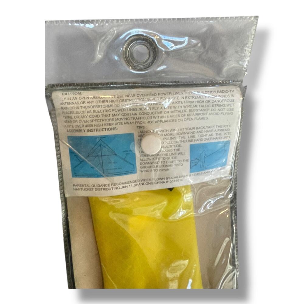 Delta Kite Mints Colorful Life Kids Adults Easy to Fly Beginner Yellow Blue 46' - Picture 10 of 10